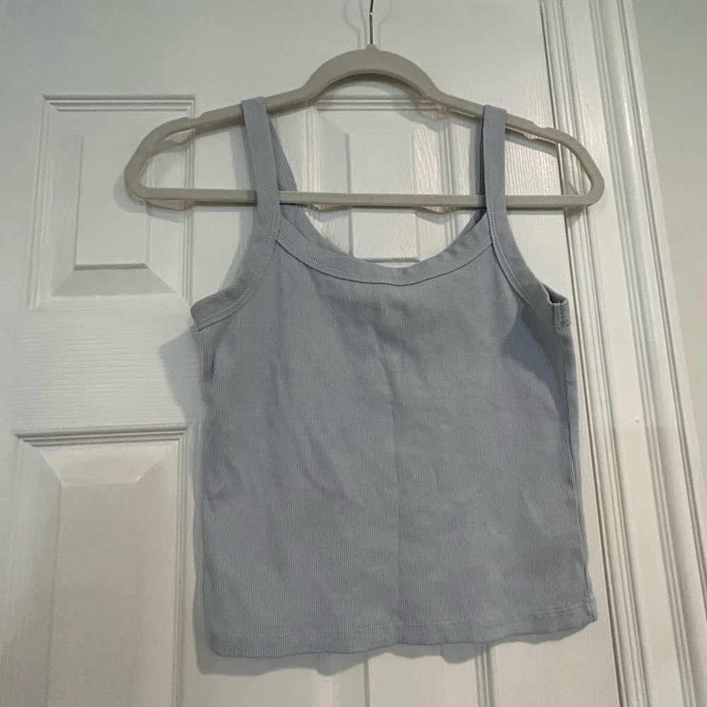 Medium blue gray tank top